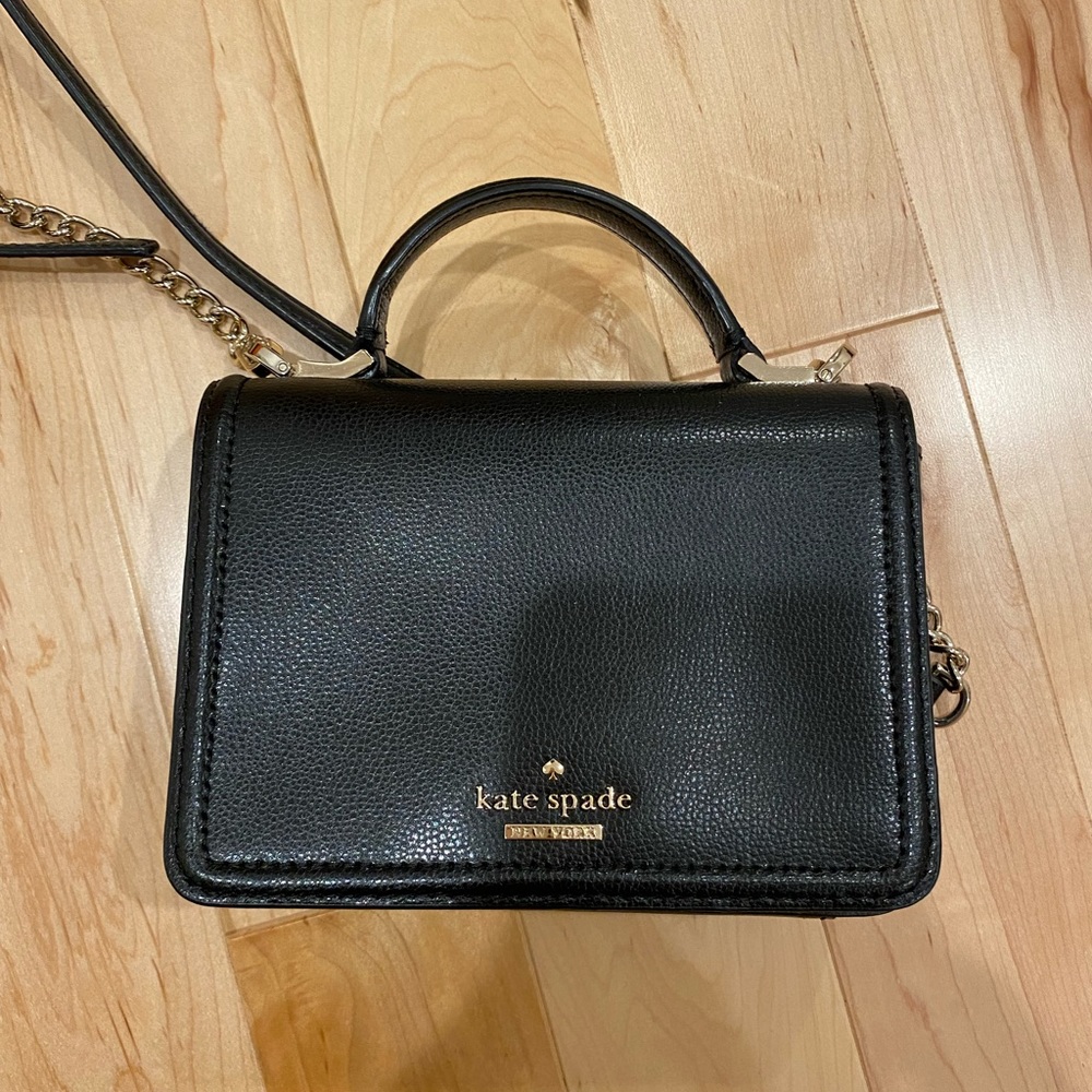 Kate Spade Leather Crossbody Top Handle Flap Satchel